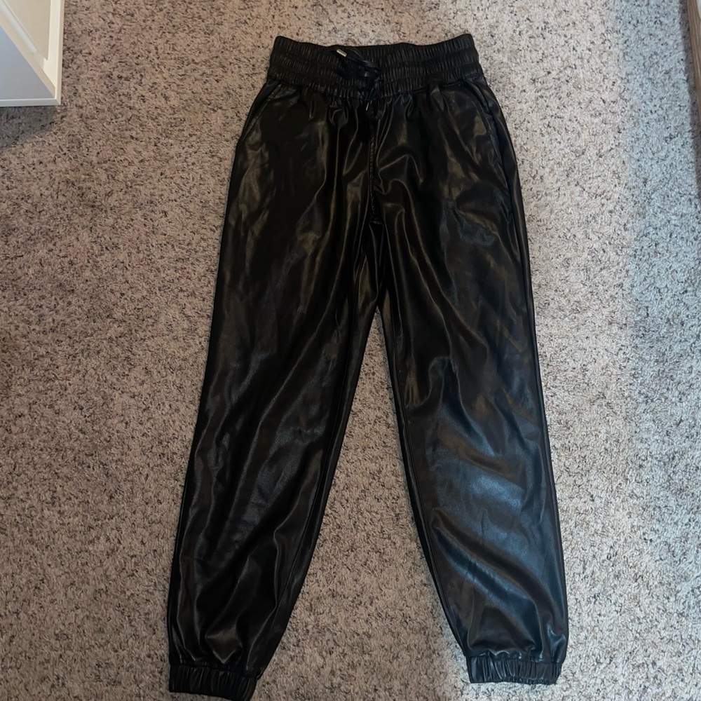 Blank NYC Leather Joggers